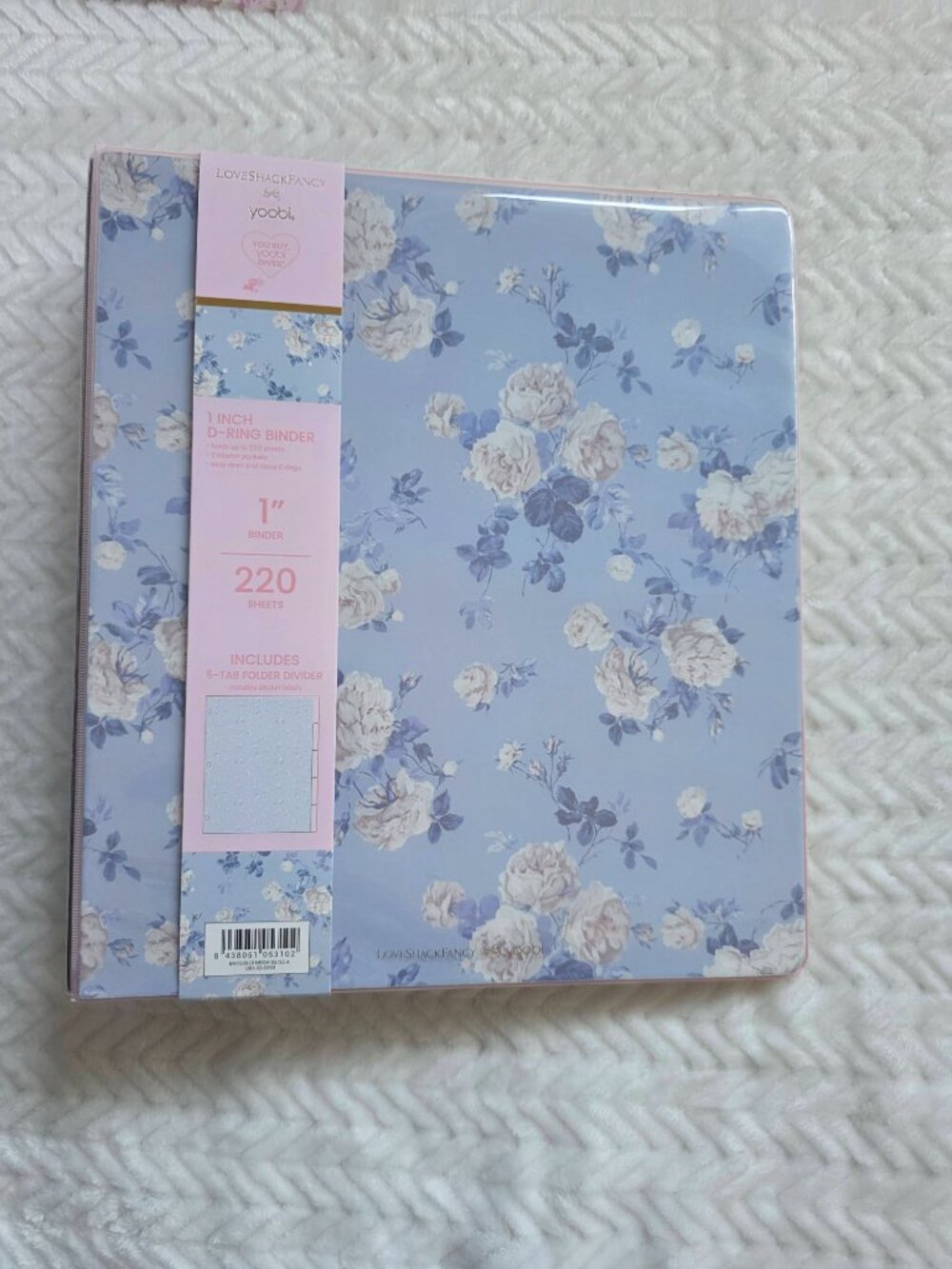 LoveShackFancy x Target Yoobi Laptop Sleeve binder blue Everblooming bundle - Picture 5 of 8